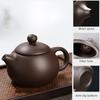 Ceramic Purple Sand Tea Set Portable Outdoor Travel Tea Pot and Cups Set with Towel Tea Canister and Carry Bag