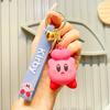 Cute Star Kirby Dripping Glue Keychain Car Backpack Cartoon Figure Bag Pendant Key Ring Lovely Pvc Material