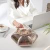 Модная коробка с фруктами лотоса, поднос для фруктов для гостиной, прозрачный пресс-тип, отсек для хранения конфет, орехов и конфет