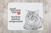 Kurilian bobtail longhaired – Mouse pad with print, personalized cat pad | Art-Dog