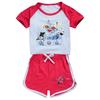 Kids Girls Anime Cartoon POP Singer Super Star Zoey Rumi Mira Print Short Sleeves T-Shirt Shorts Pants Casual Clothes Set