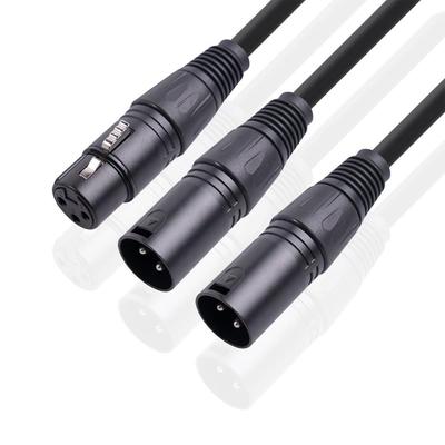 Кабель XLR 3-контактный, female-male, из цинкового сплава, аудиокабель, профессиональная микрофонная линия, микшер