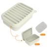 Leak-Proof Silicone Travel Soap Case with Drainage Lid Compact Design Portable Bar Soap Container Soap Holder