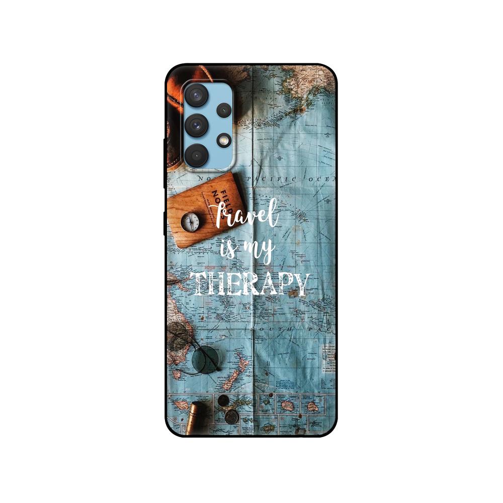 Черный чехол из ТПУ для Samsung Galaxy A12 A22 A32 A42 A52 A72 4g 5g S21 PLUS Ultra задняя крышка для путешествий, гор, моря, пляжа, цитаты