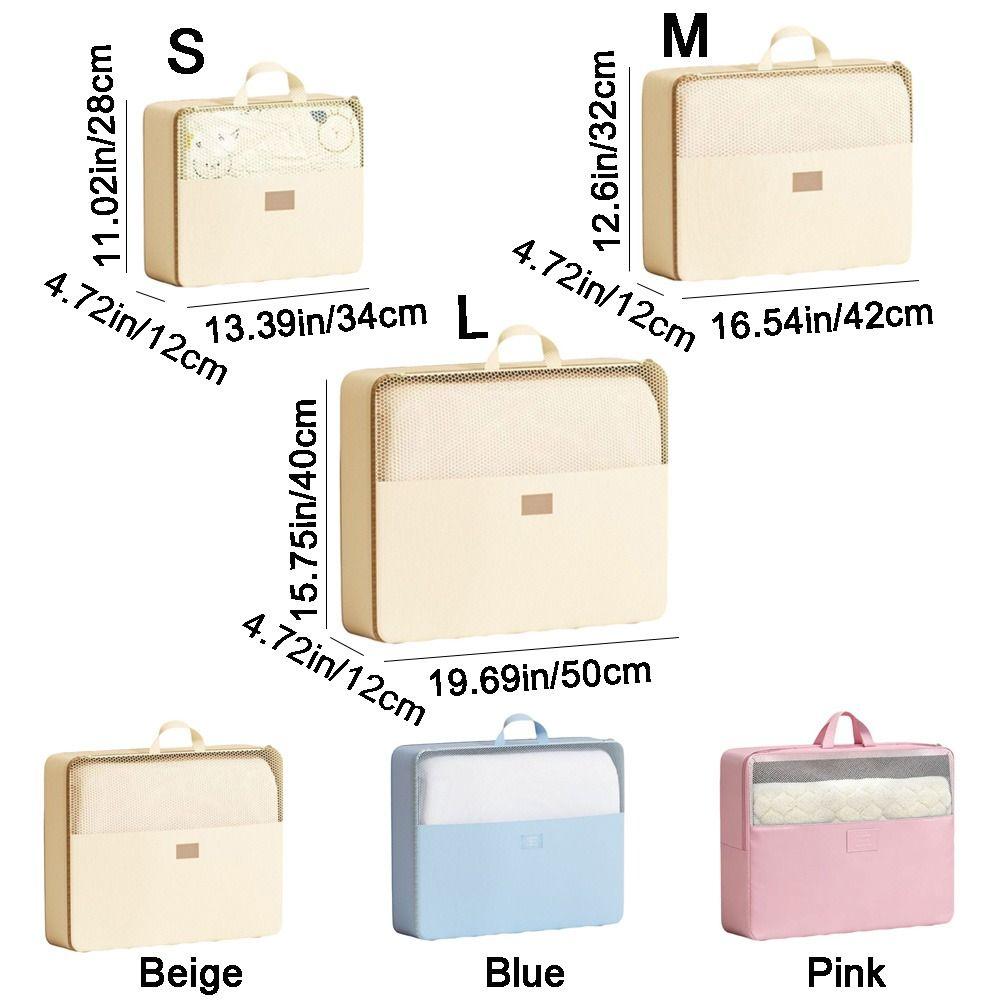 Large Capacity Clothes Quilt Storage Bag Visible Blanket Sorting Bags  Storing Bedding