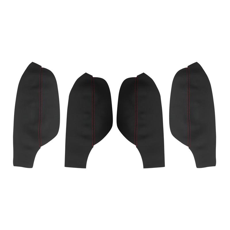 4 шт., микрофибра, кожаная внутренняя дверная ручка автомобиля, накладка на дверной подлокотник для VW Tiguan 2008 2009 2010 2011