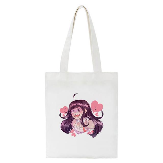 Холщовая сумка для покупок с героями мультфильмов Mikan Tsumiki, японское аниме, женская сумка на плечо, эко-сумка, многоразовые сумки для покупок для продуктов