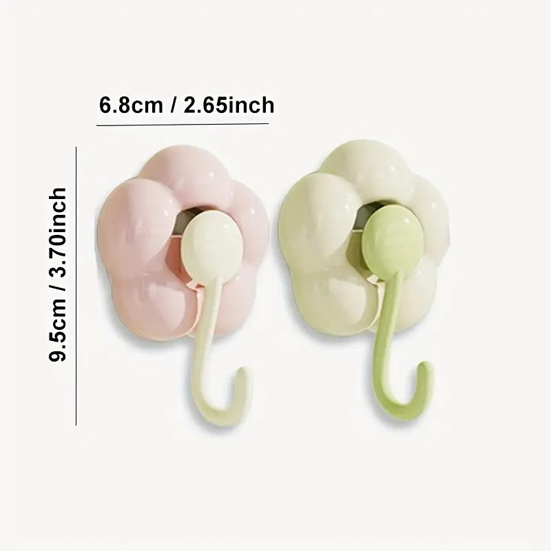 Креативный крючок-присоска для цветов без проколов, многофункциональный, для ванной, кухни, многоразовый, бесследный, мощный стеллаж для хранения вещей