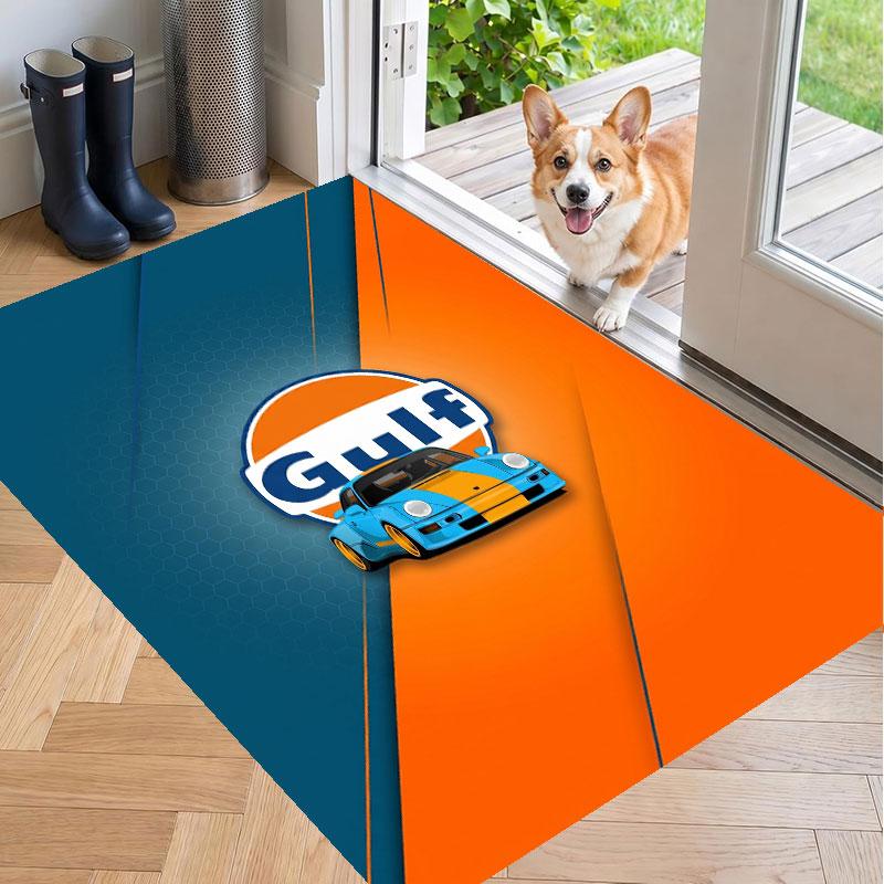 Soft Floor Carpet Gulf Pattern Area Rug Decorative Mat For Home Room Decoration