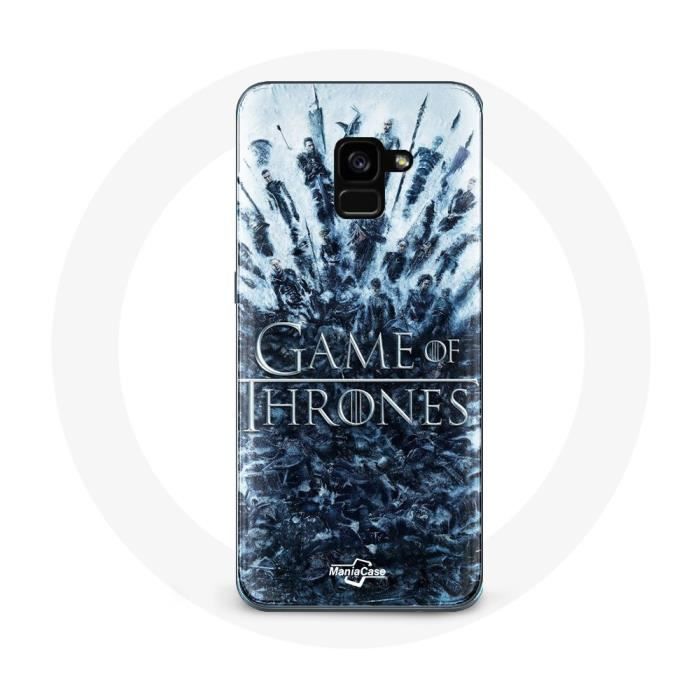 Coque pour Samsung Galaxy A8 Plus Game of Thrones saison 8 Episode 1 Le Trône de Fer Personnages log