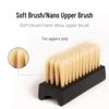 Coconut & Horsehair Sneaker Brush - Soft & Hard Bristles for Gentle, Effective Shoe Cleaning