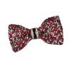 Yousheng Bow Tie Sparkling Rhinestones Inlaid Adjustable Tightness Formal Bow Tie Versatile Business Banquet Office Matching Decoration