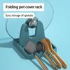 Foldable Pot Lid Rack Plastic Spoon Holder Stand Kitchen Organizer for Fork Spatula Rack Pan Cover Shelf Tableware Storage Rack XYZ