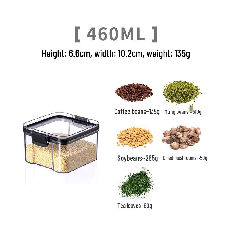 Airtight Plastic Storage Container for Grains, Cereals, Spices, and Tea