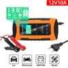 Полностью автоматическое автомобильное зарядное устройство 12V10A, зарядное устройство с цифровым дисплеем, импульсные зарядные устройства для ремонта, влажные и сухие свинцово-кислотные зарядные устройства