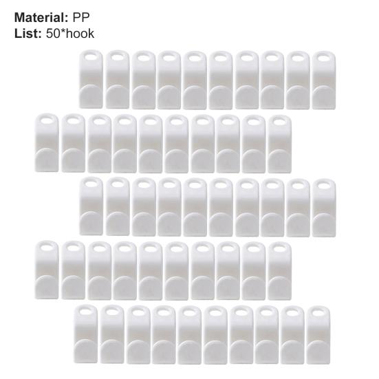 50 шт. крючки для одежды без заусенцев, компактные многофункциональные соединители для вешалок, инструмент для гардероба