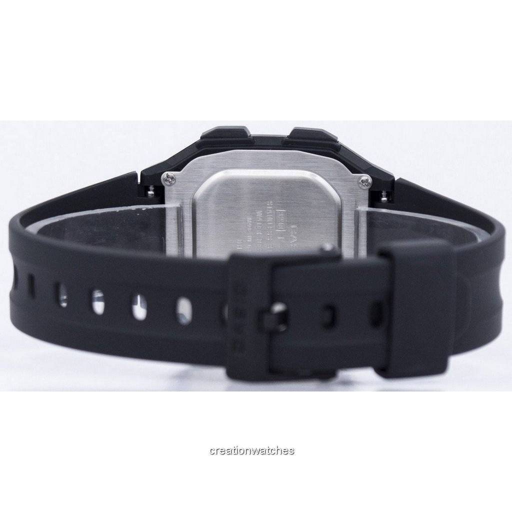 Casio Digital 5 Alarms Dual Time Illuminator F-201WA-9ADF F201WA-9ADF Мужские часы