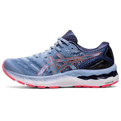 Женские кроссовки Gel Nimbus 23 Mist Blazing Coral синие 1012A885-412