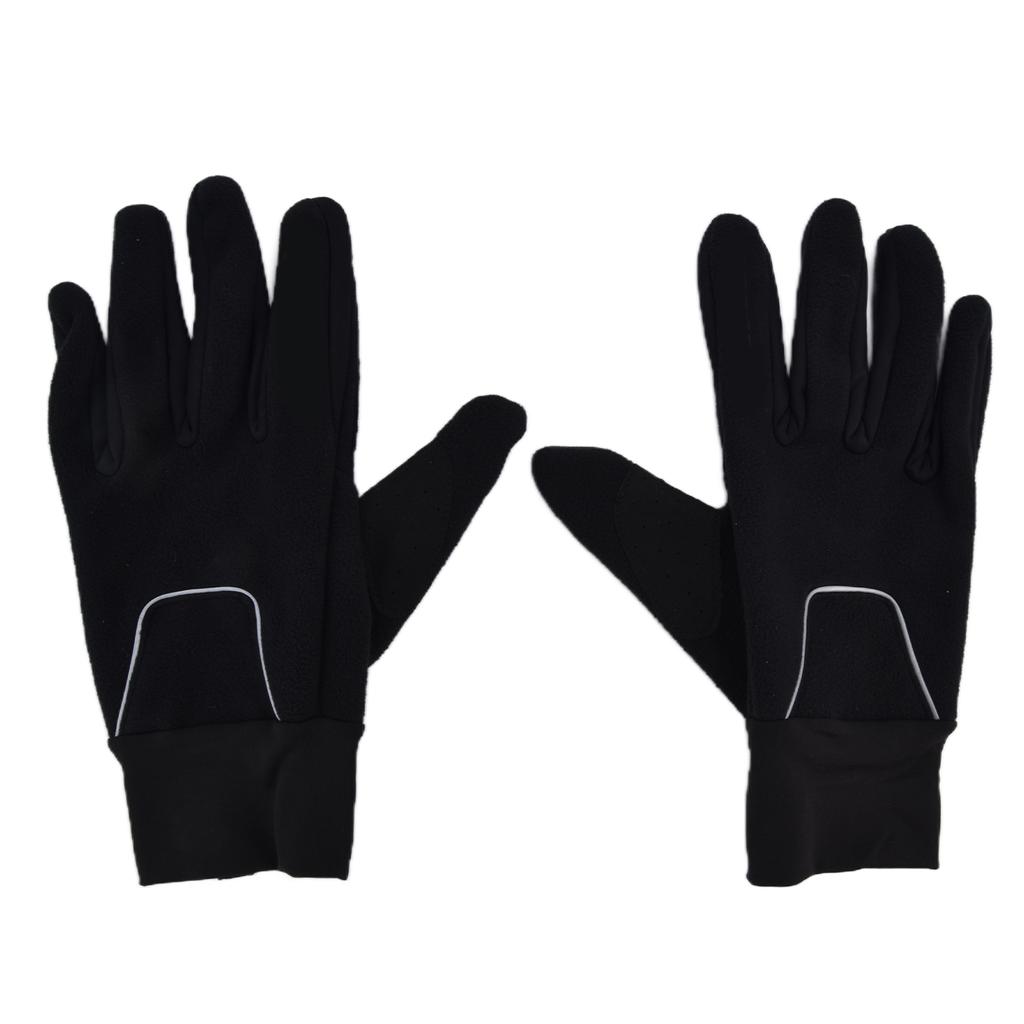 Cycling Gloves Touch Sensitive Waterproof Black Non Slip Windproof Gloves for Outdoor Cycling Travel