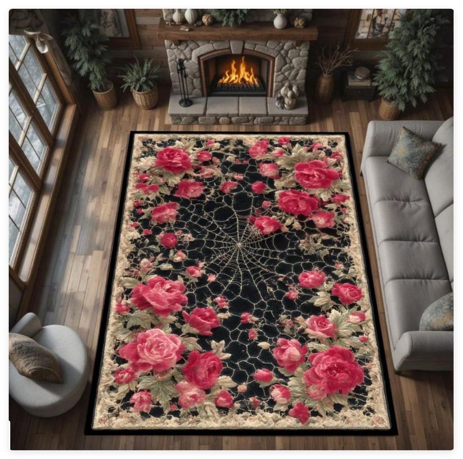 Vintage Wildflower Border Carpet Boho Insect Floral living room bedroom decor Floor Mat Indoor Kitchen Hallway Home Decoration