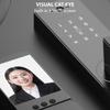 Smart Lock with 120 degrees  Wide Angle Camera and Smart Doorbell Aluminum Alloy Keyless Entry Lock Handle Biometric for 35-60mm   Home