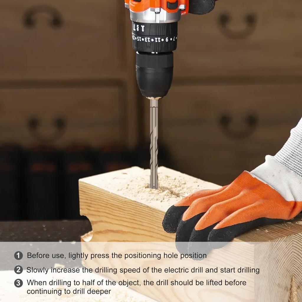 Набор эксцентриковых сверл высокой прочности 17 шт. 6-150 мм Универсальные нескользящие биты Прочный магнитный инструмент для сверления бетона стекла