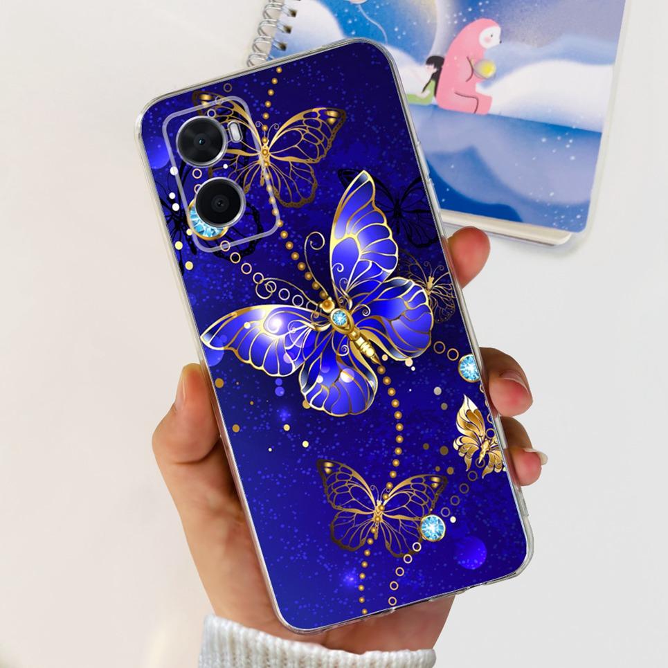 For Oppo A36 A76 A96 4G Back Cover Cartoon Cool Style Animals Girly Soft TPU Silicone Bumper Oppo A76 A 76 CPH2375 Clear Case