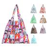 Tote Bag Large Capacity Portable Print Square Storage Polyester Foldable Design Beach Bag Vacation