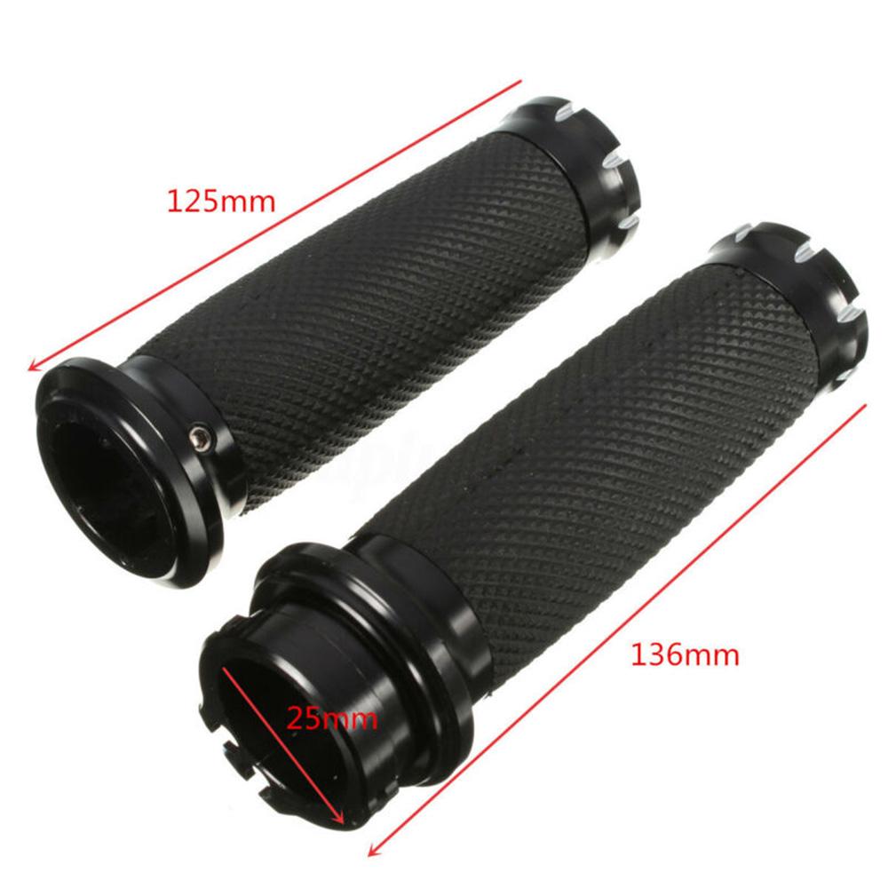 2PCS 25mm Motorcycle Handlebar Hand Grips for Sport-ster Cruiser Custom