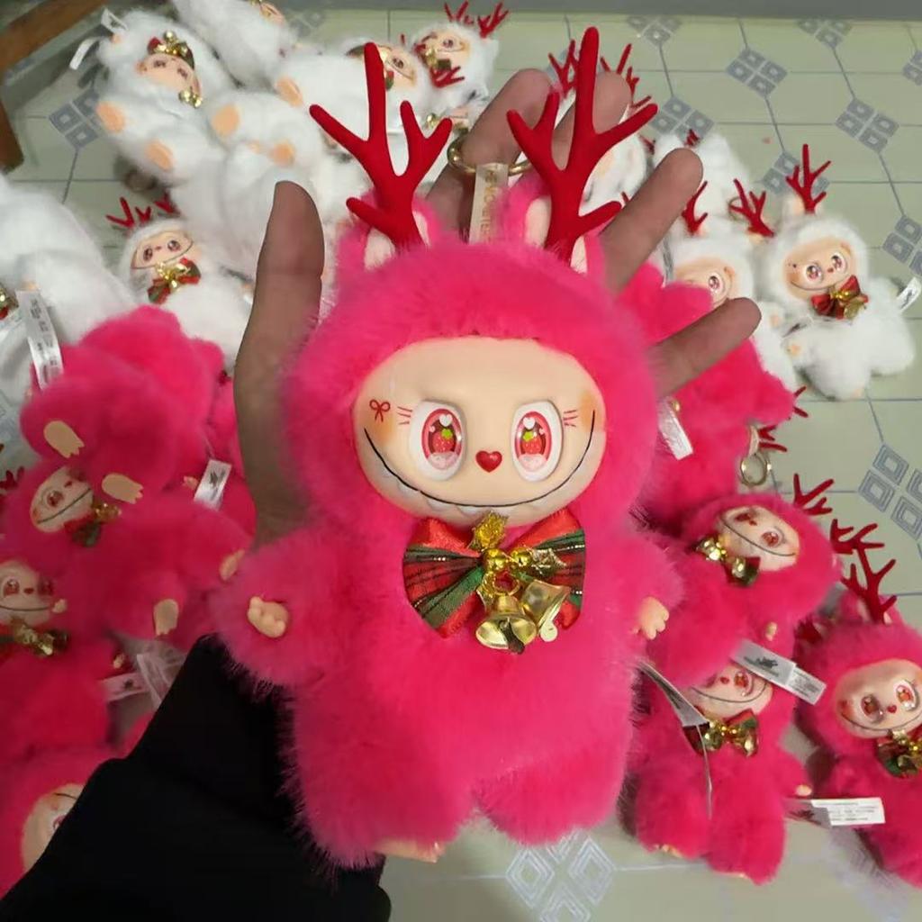 Рождественский лось с тем же виниловым лицом, брелок-подвеска, рождественская плюшевая кукла