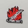 Металлическая брошь с логотипом Samurai из Cyberpunk 2077 - Аниме-значок для рюкзаков