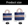 Wear Resistant PVC Woven Picnic Basket For Camping Outdoor Gatherings And Beach Parties With Large Capacity