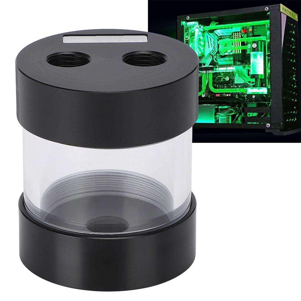 3 Holes Cylindrical Water Cooling Tank Computer Water Tank Replacement Computer Accessory