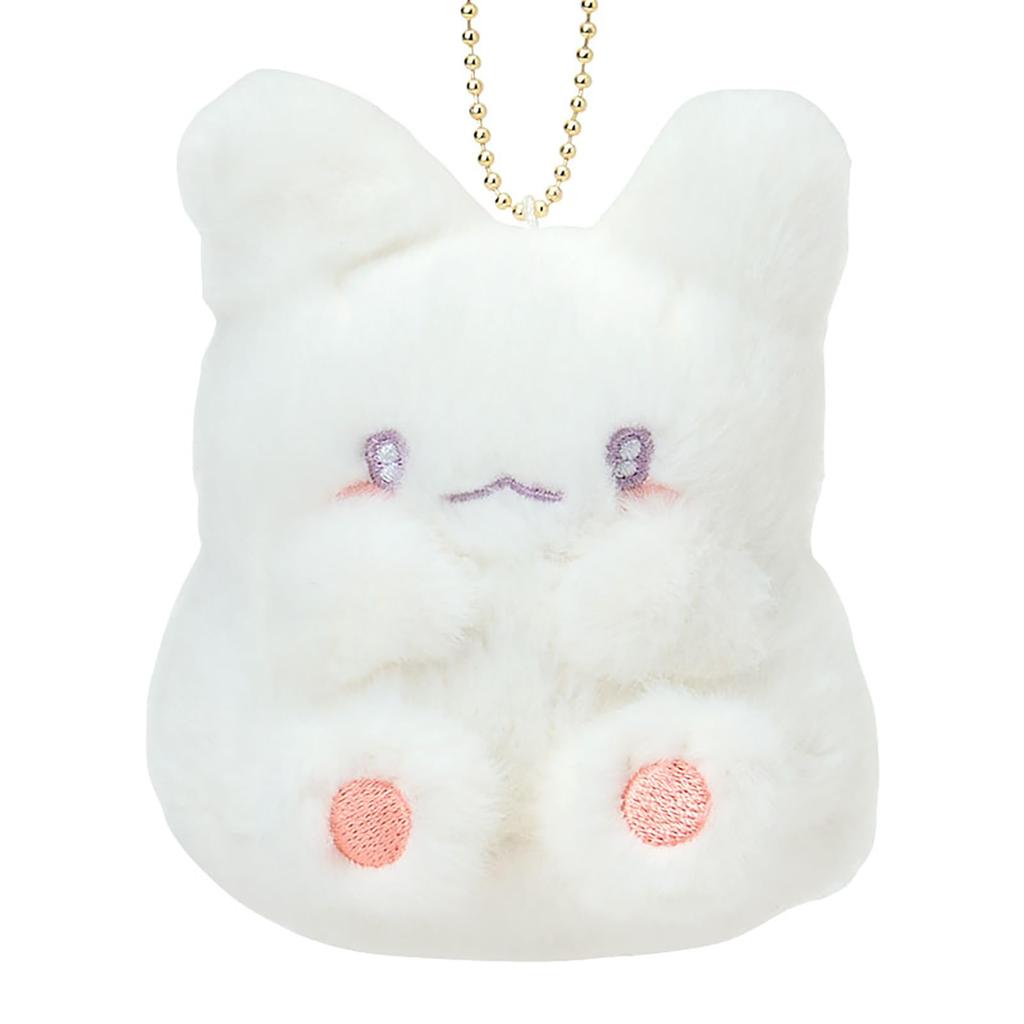 Sanrio Hanamaru Ghost Mascot Holder Nap Time on Fluffy White Cloud 575933