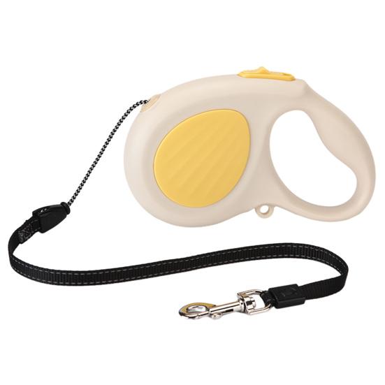 Retractable Dog Leash 16Ft Heavy Duty Nylon Rope Tangle-free Pet Leash Reflective Dog Leash with Handle One Button Control for Small Medium Dogs Walks