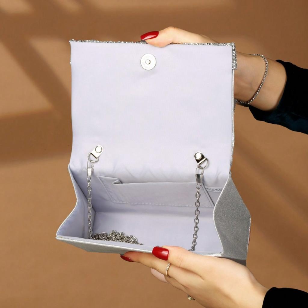 Trendy Evening Bag For Party Wedding Banquet Gift Women Chain  Crossbody Shoulder Bags Glitter Rhinestone Clutch Envelope Bags