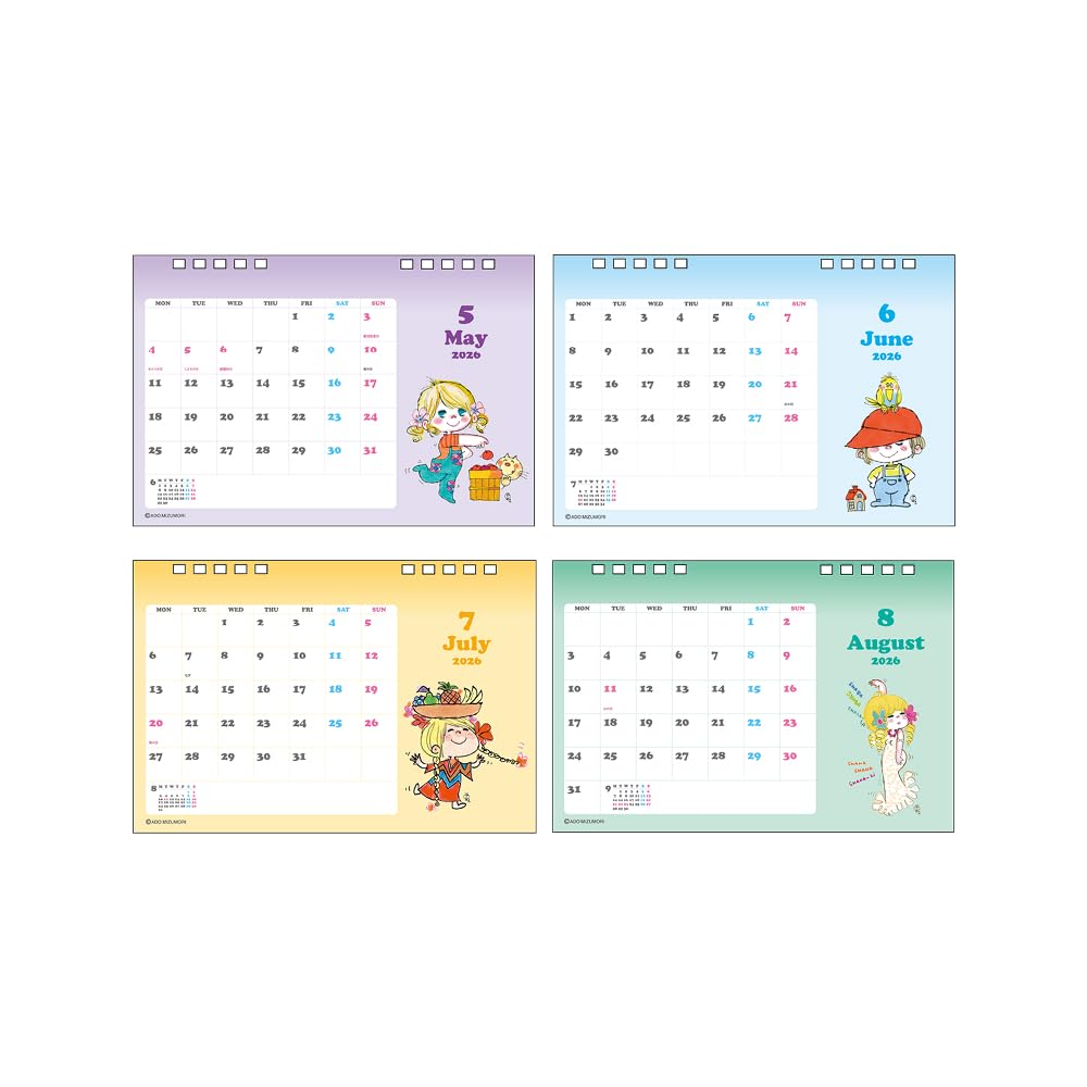 Stationery Mizumori Ado 2026 Desktop Mizumori Ado S8521573 Sun-Star Calendar,