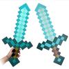 Mine Craft Sky Blue Role Play Prop Diamond EVA Foam Sword & Pickaxe Toy