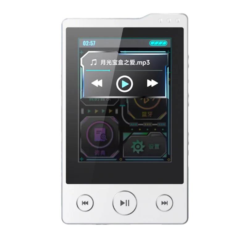 Портативный аудиоплеер MP3 Walkman с Bluetooth 5.3, встроенной памятью 32 ГБ, 2,4-дюймовым сенсорным экраном и функцией записи