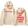 Рэпер Нати Пелусо Принт Букв Grasa Модные Хип-хоп Толстовки Мужские Женские Мода Повседневная Эстетика Тренд Свободные Пуловеры