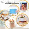 6Pcs Large Acrylic Cake Scraper Set Cakes Smoother Scraper Transparent Decorating Contour Stripe Cake Comb Kitchen Baking Tool