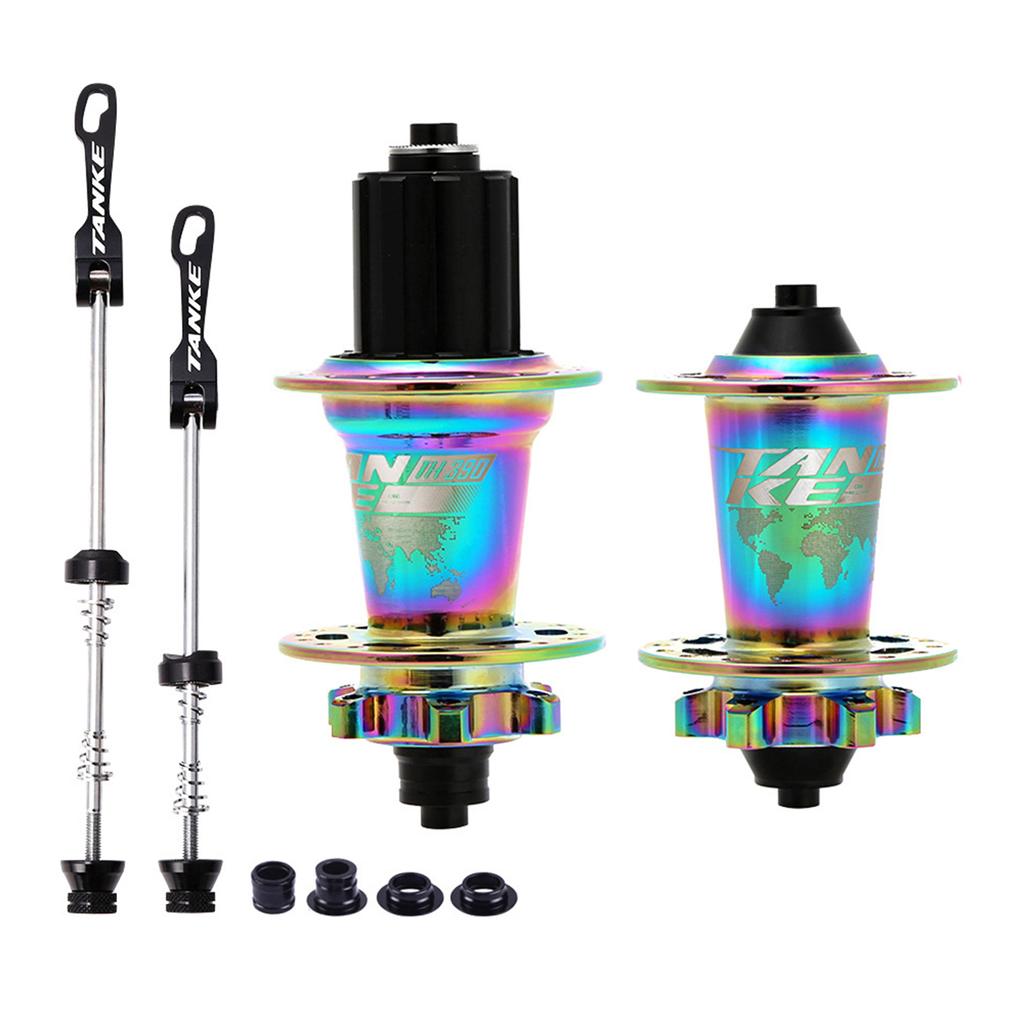 MTB Bike Hub Mountain Bike Bicycle Front & Rear Hub Set 32/36 Holes 6 Bearings with Quick Release