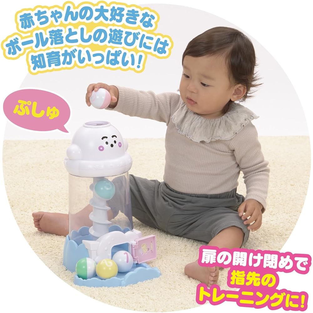 Игрушка Bandai Shinapushu Башня Мелодий для детей от 18 месяцев, Интерактивные звуковые и двигательные функции