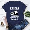 Панды потрясающие Я потрясающий Следовательно Я Панда Принт Футболка Харадзюку Женская Летняя Футболка с короткими рукавами