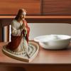 Elegant Holy Mother Father Statue Rosary Holder Tray Resins Prayer Box For Catholic Home Altar And Spiritual Decors