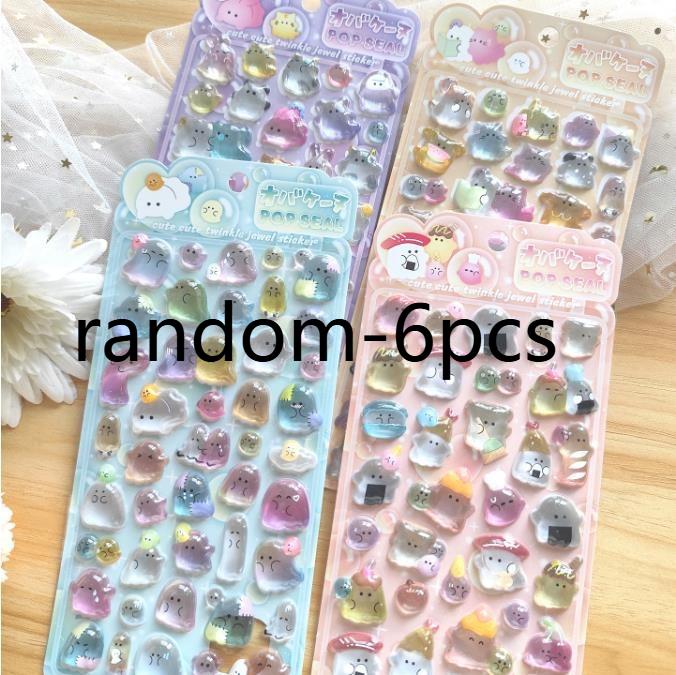 Новые мультяшные японские призраки 3D рельефные наклейки альбом DIY дневник милые канцелярские товары наклейки для кампуса