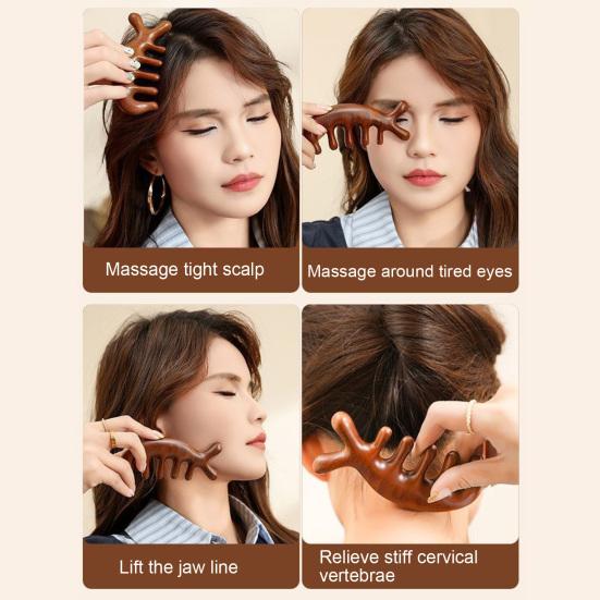 2 шт. расческа для массажа кожи головы с широкими зубцами, продвижение роста волос, ручной массажер для головы, меридиан, инструмент для массажа глаз, тела, женщин и мужчин, инструмент для ухода за волосами, подарок на день рождения
