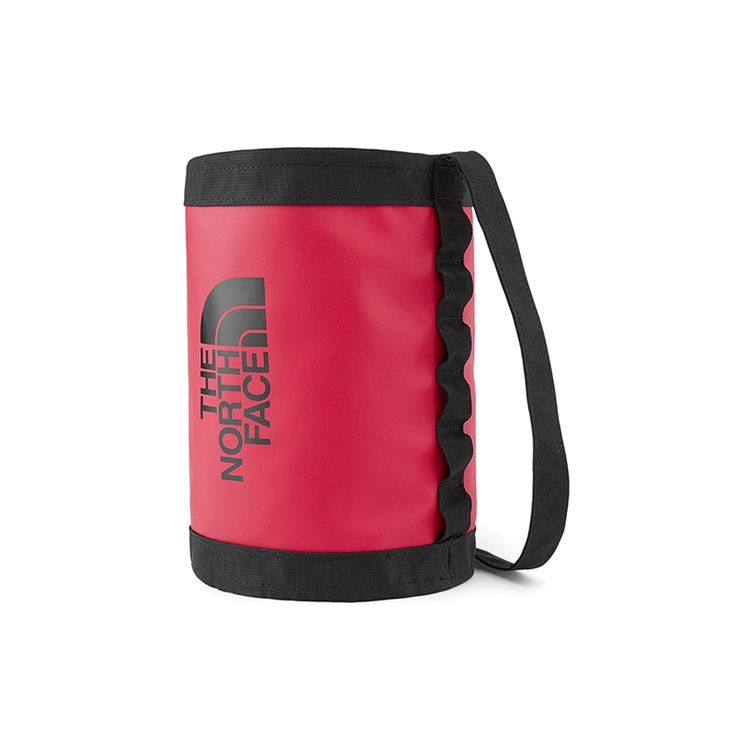 The North Face 8L Round Lightweight Convenient Shoulder Bag Crossbody Bucket Bag Outdoor Bag Women bags Raspberry-Red 3KZ-7KZ3