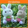 Plush Toy Bunny Keychain With Strawberry Design For Kids Gift And Bag Accessory