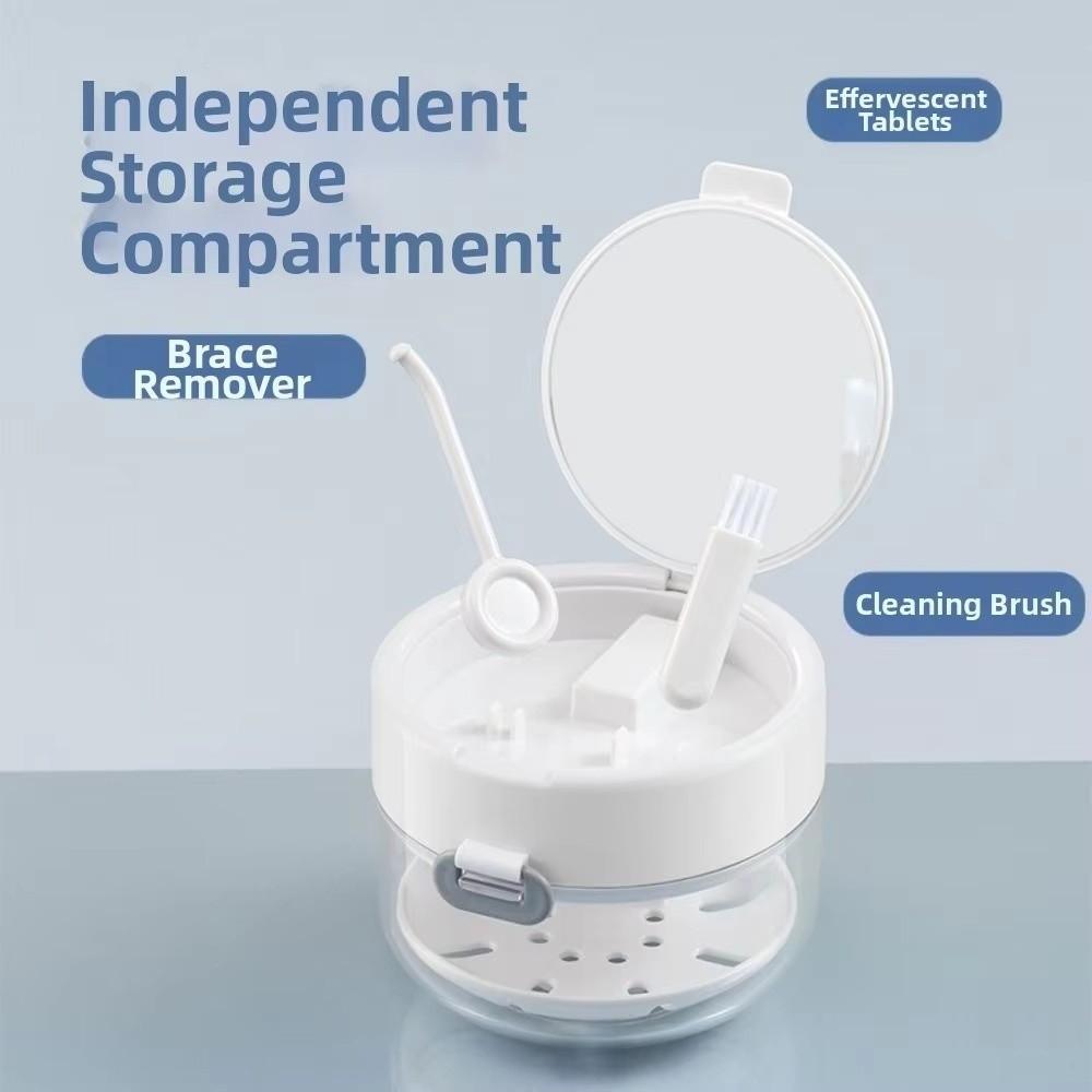 Drainable Braces Storage Box Double Layer Dental Retainer Organizer New Denture Case
